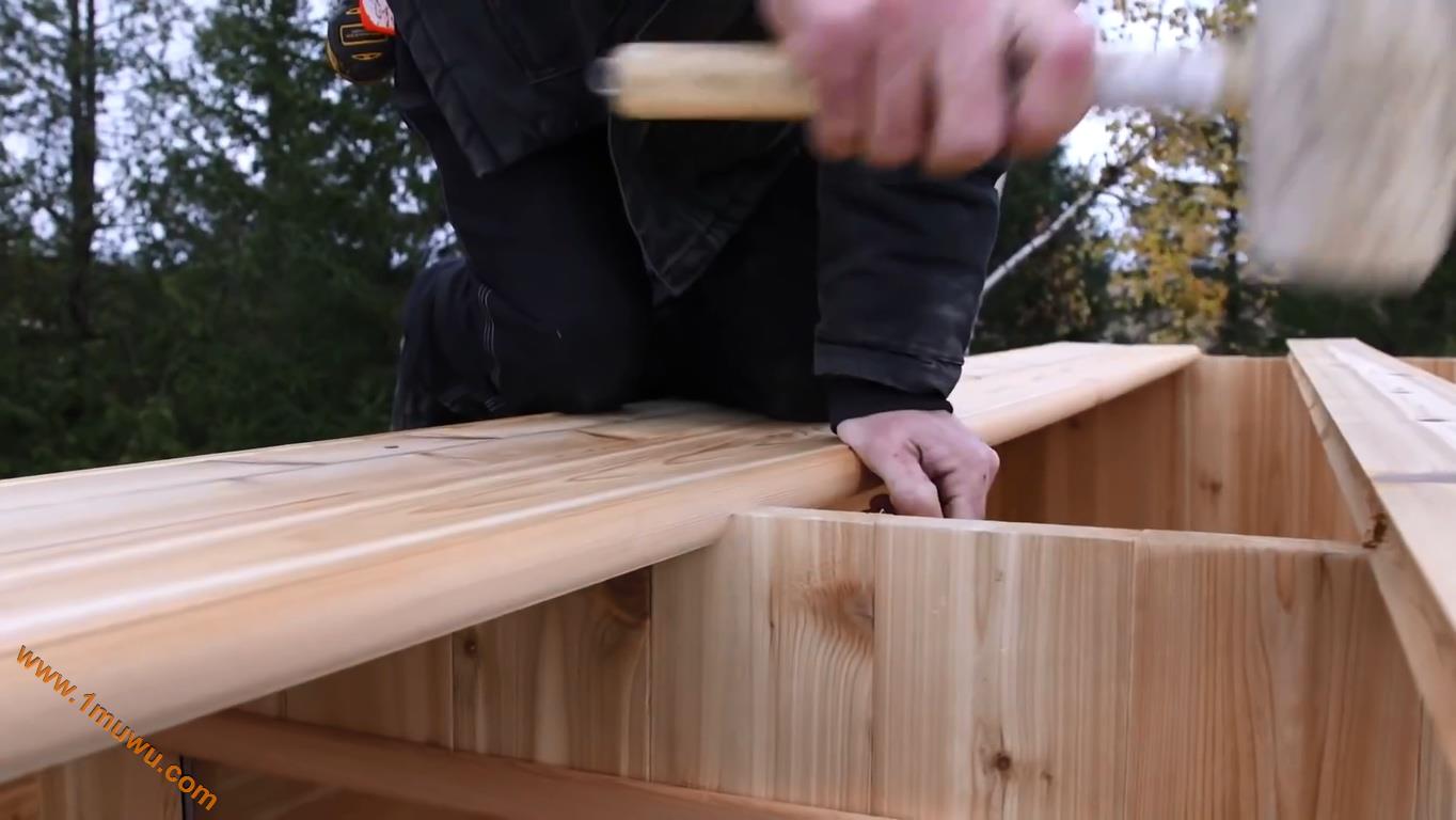 木屋建造过程